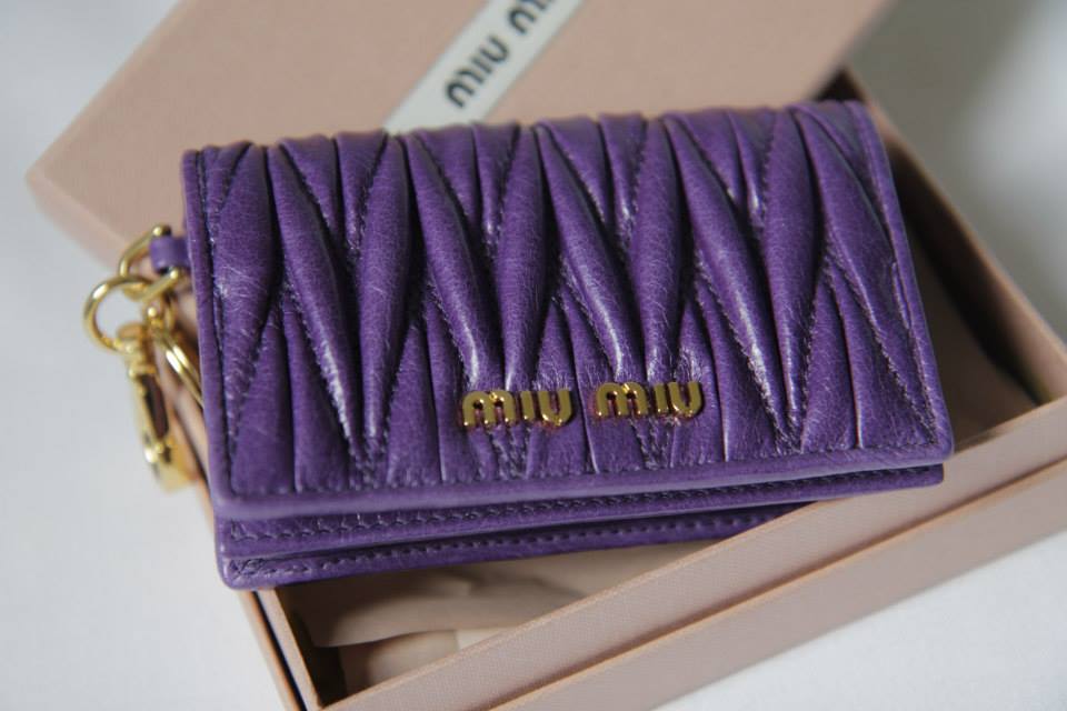Miu Miu Matelasse Card Holder Miu Miu Matelasse Card Holder